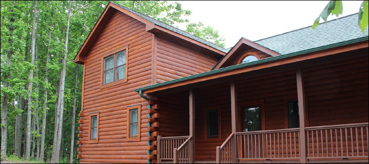 Log Home Staining in Spruce Pine, Alabama