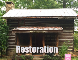 Historic Log Cabin Restoration  Franklin County, Alabama