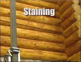  Franklin County, Alabama Log Home Staining